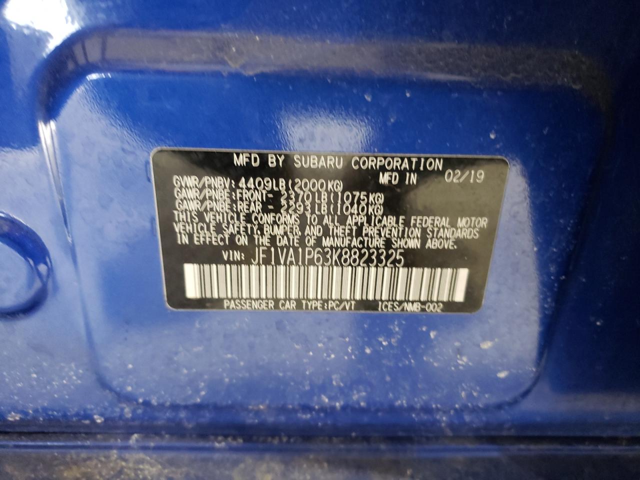 2019 Subaru WRX - Image 12