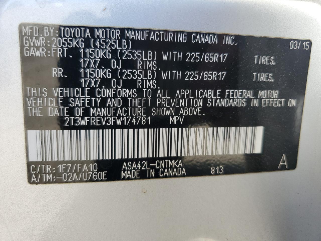 2015 Toyota RAV 4 - Image 15
