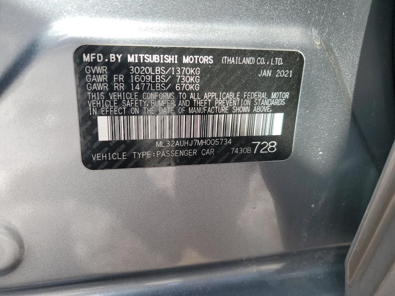 2021 Mitsubishi Mirage - Image 12