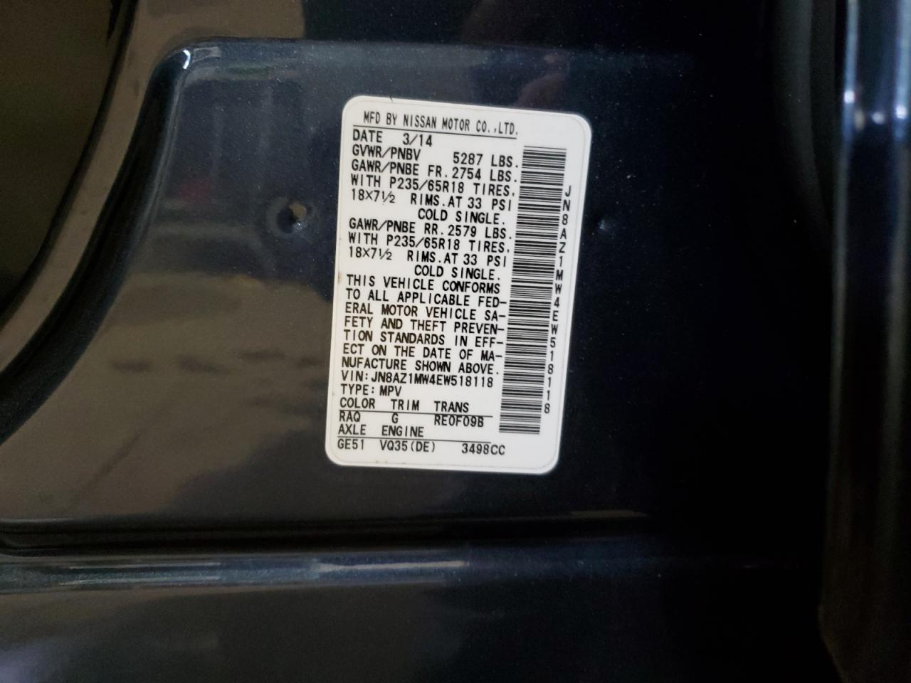 2014 Nissan Murano - Image 13