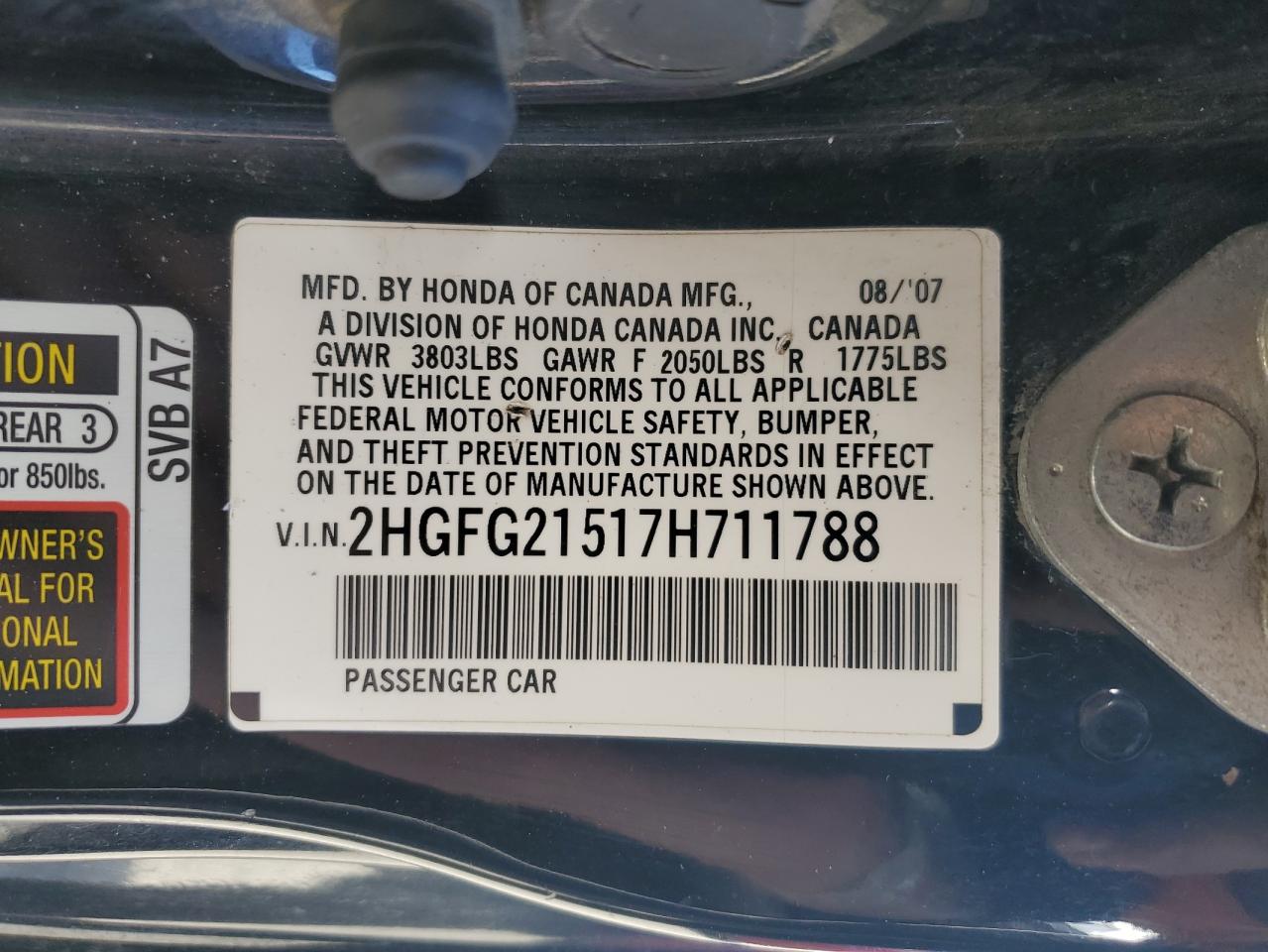 2007 Honda Civic - Image 12