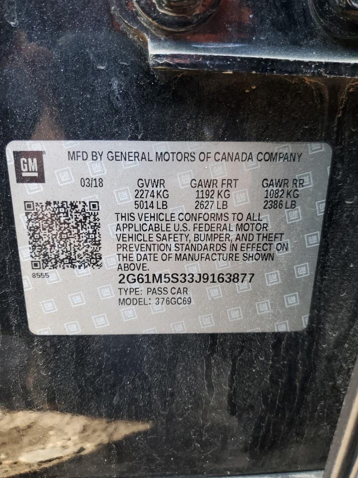 2018 Cadillac Xts Luxury VIN: 2G61M5S33J9163877 Lot: 45847025