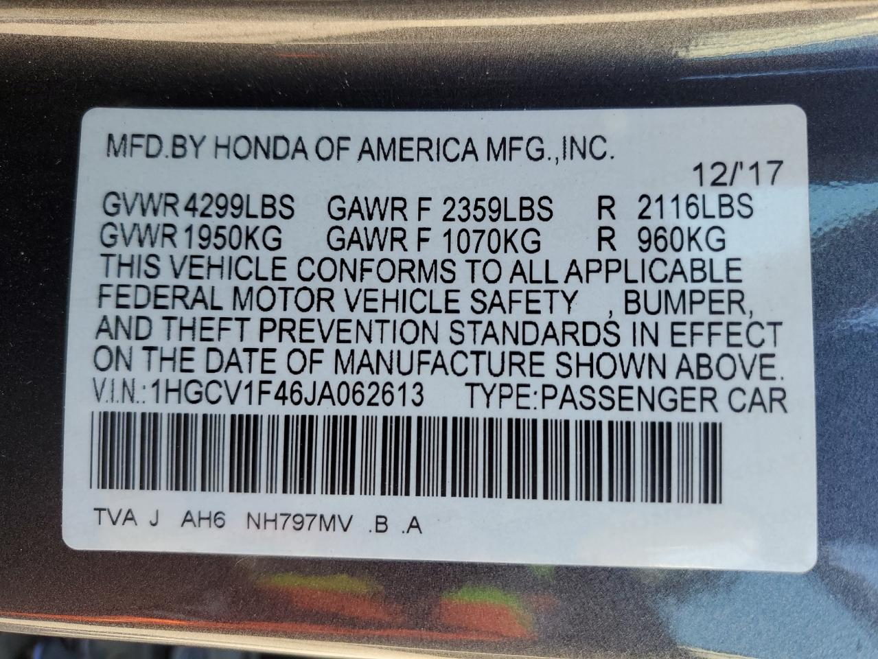 2018 Honda Accord - Image 14