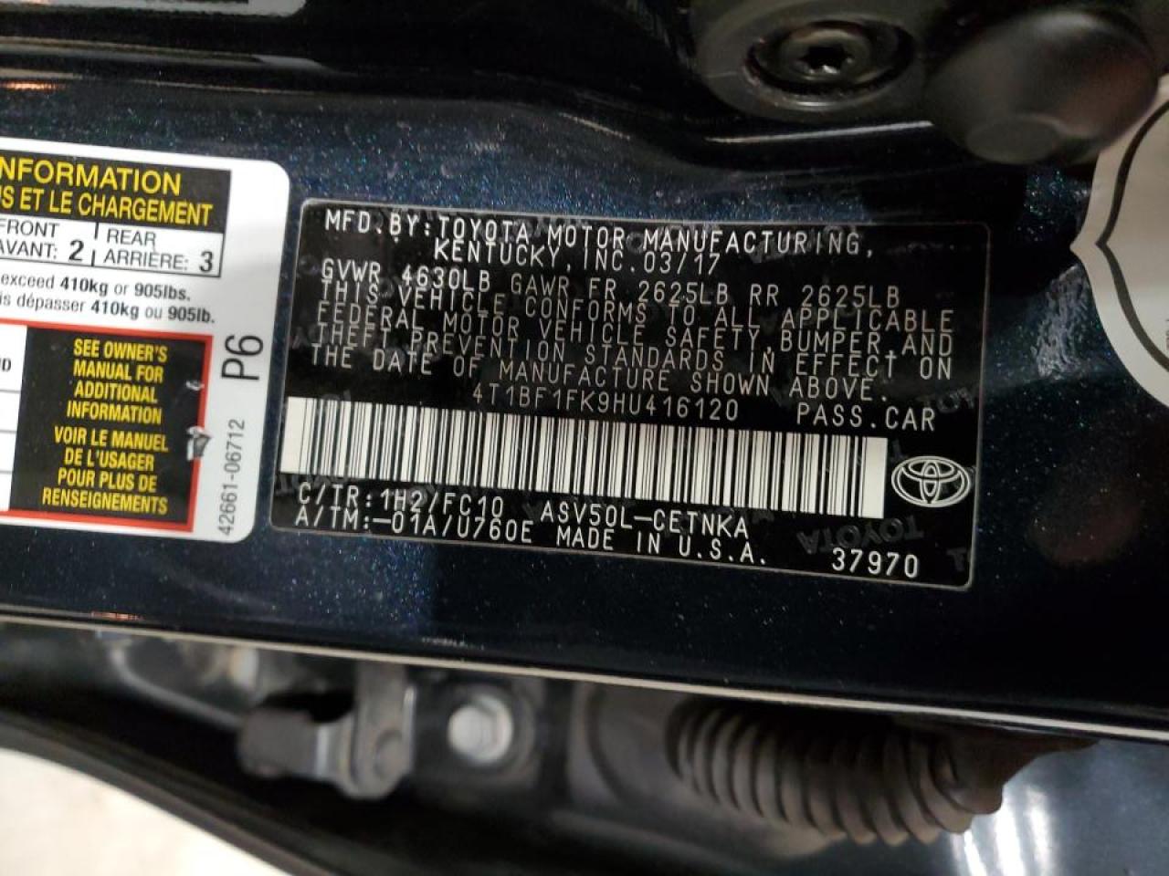 2017 Toyota Camry - Image 12