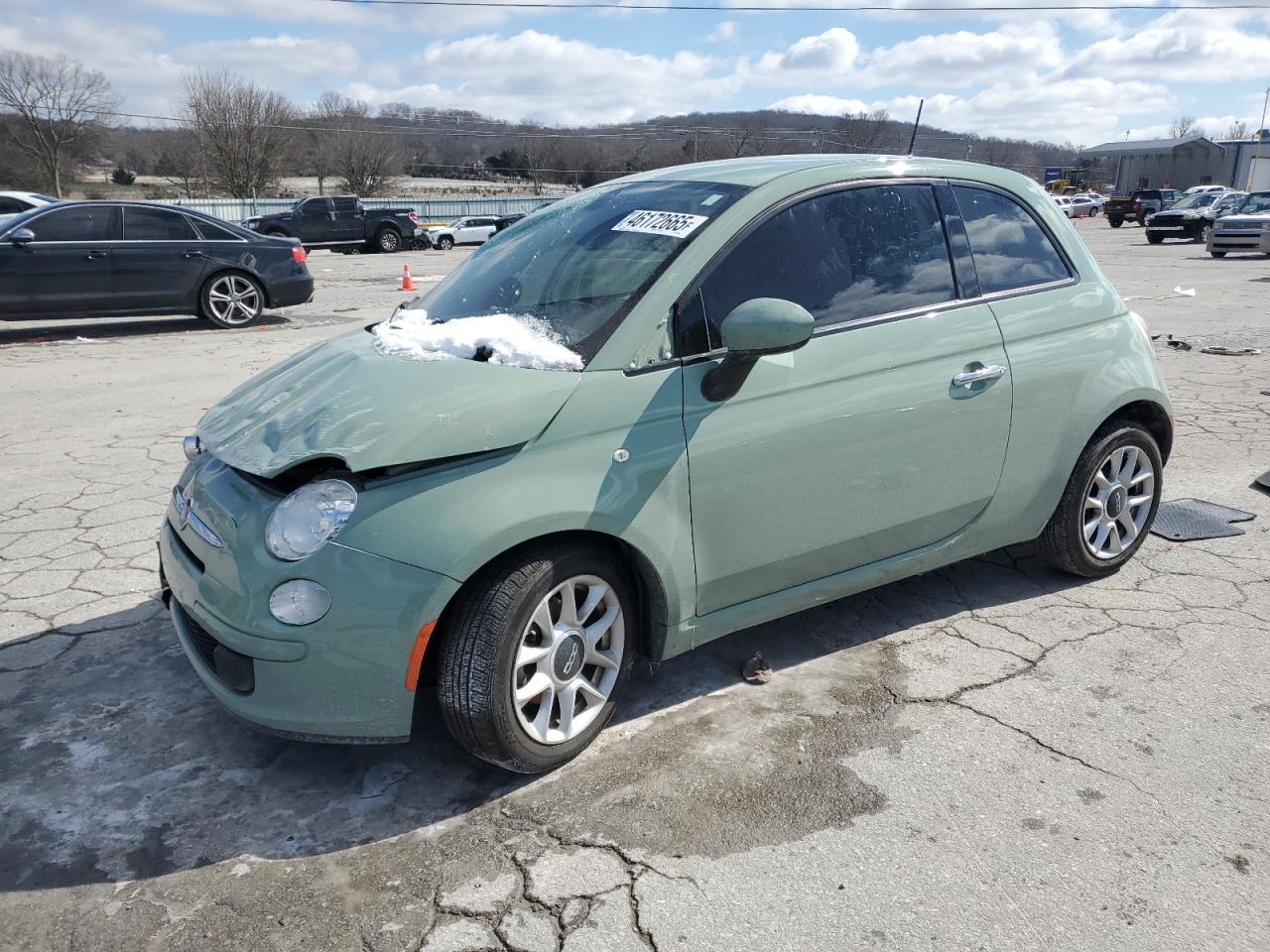 2017 Fiat 500 Pop de vânzare în Lebanon, TN - Rollover