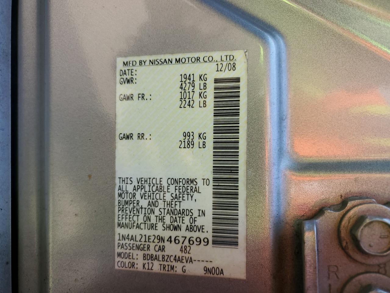 2009 Nissan Altima - Image 13