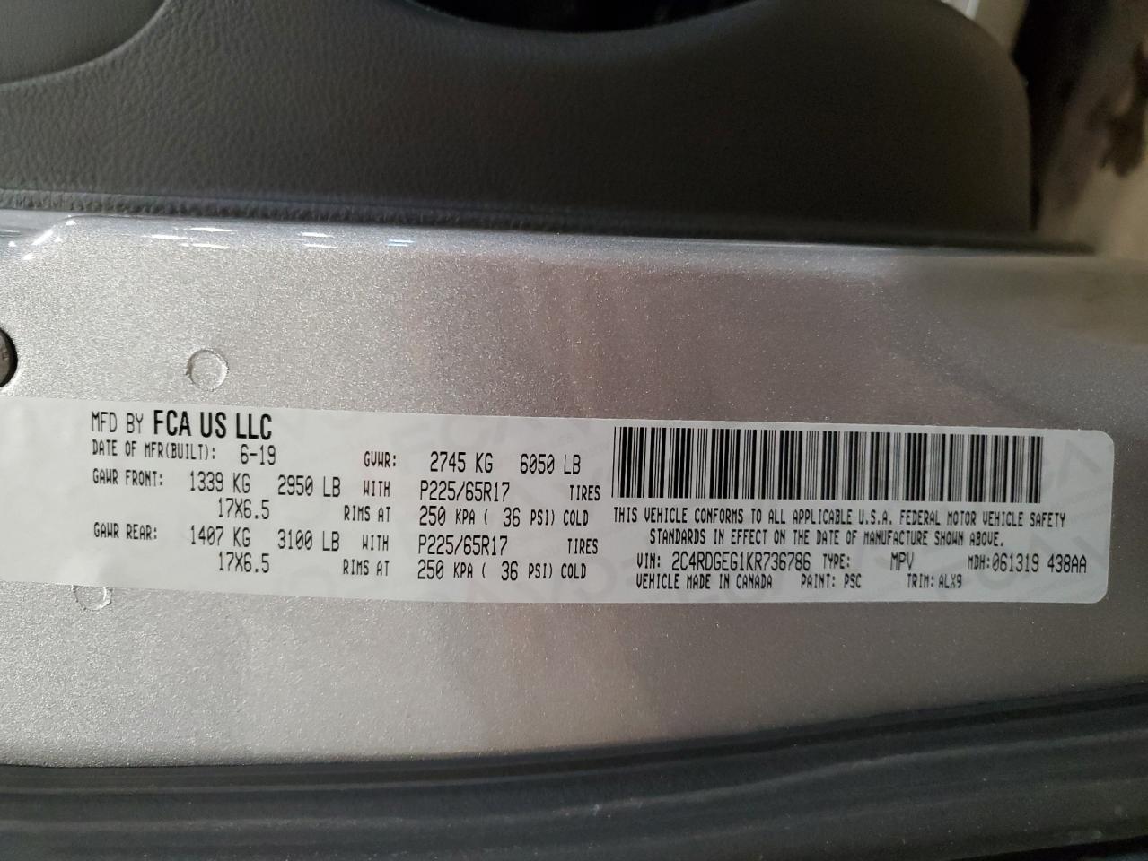 2019 Dodge Caravan - Image 15