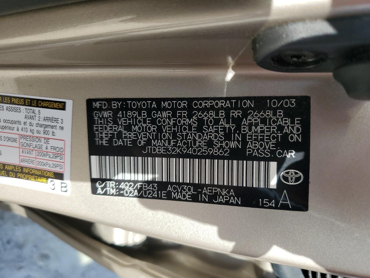 2004 Toyota Camry - Image 14