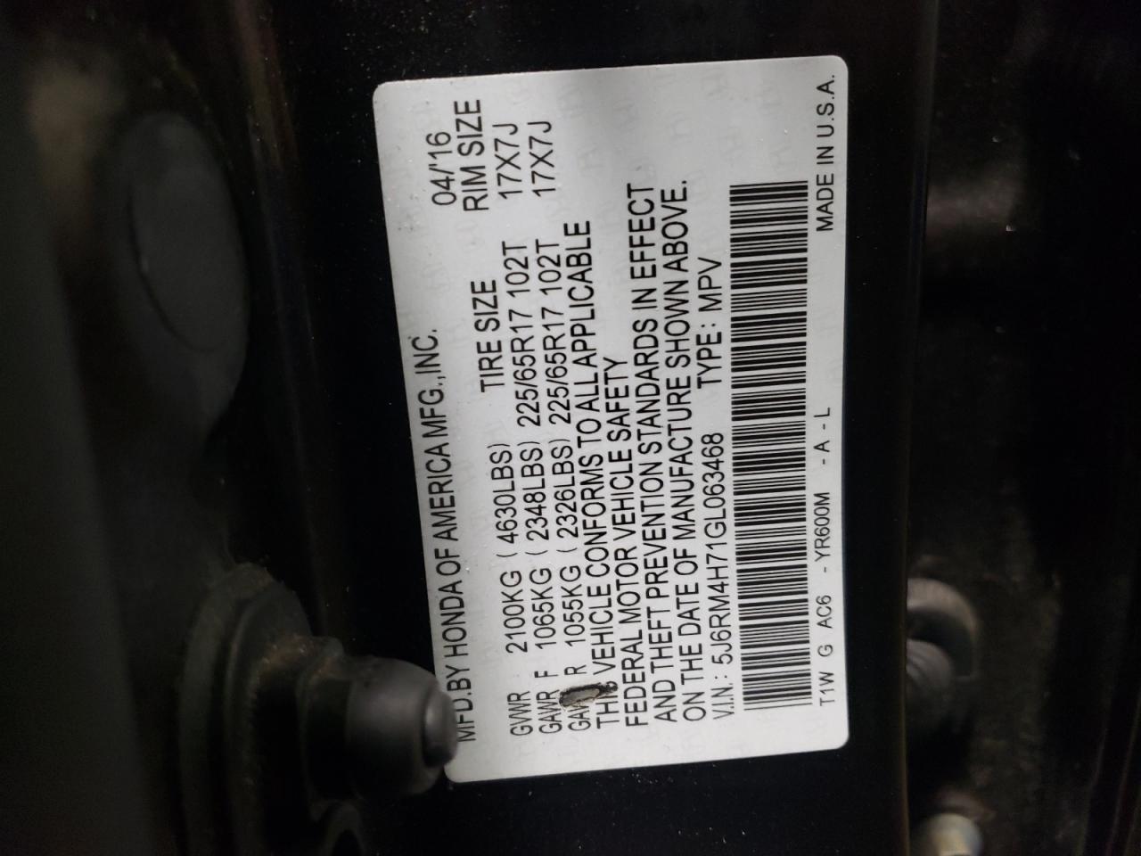 2016 Honda CR-V - Image 12
