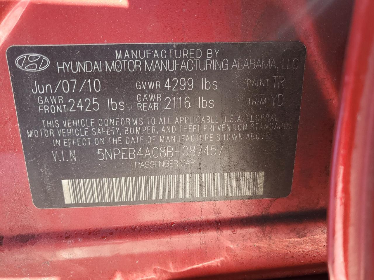 2011 Hyundai Sonata - Image 12