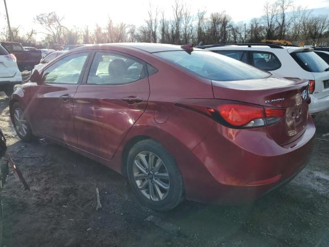  HYUNDAI ELANTRA 2016 Бургунді