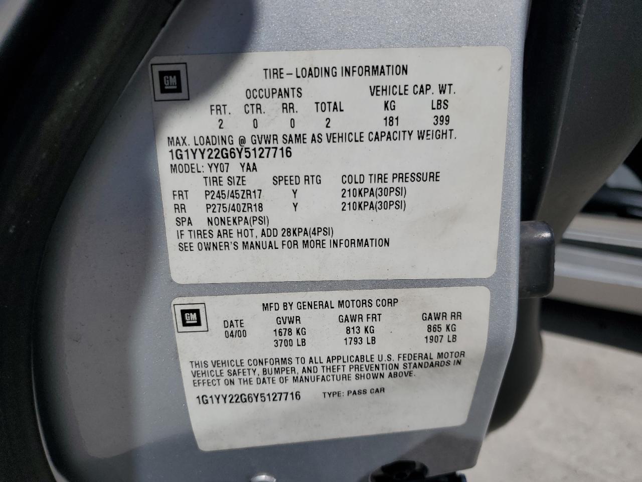 2000 Chevrolet Corvette - Image 12