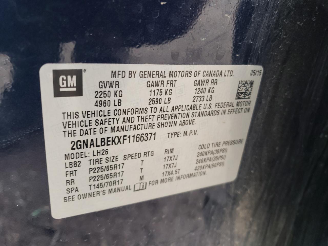 2015 Chevrolet Equinox - Image 13