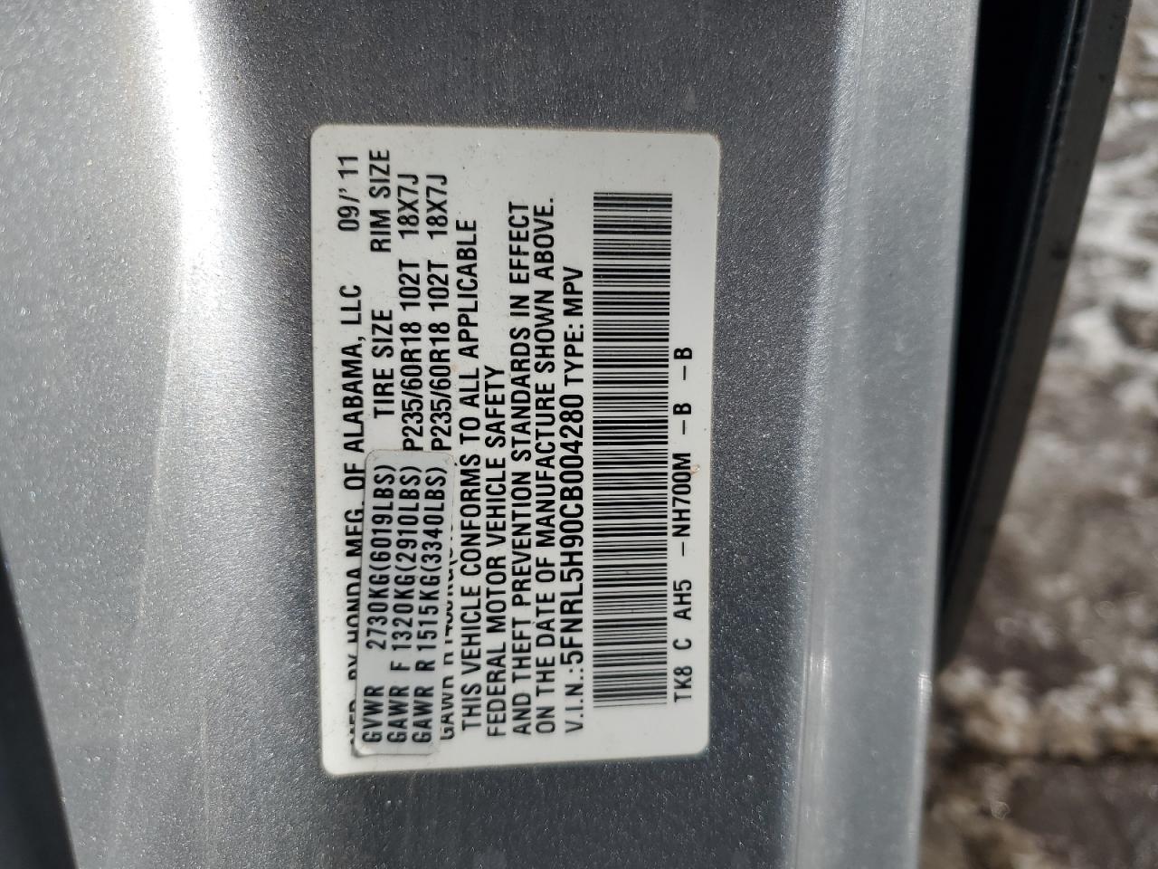 2012 Honda Odyssey - Image 13