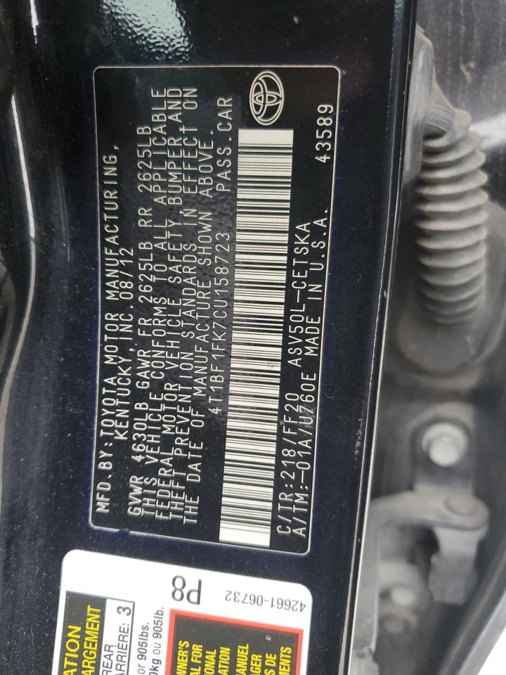 2012 Toyota Camry - Image 13