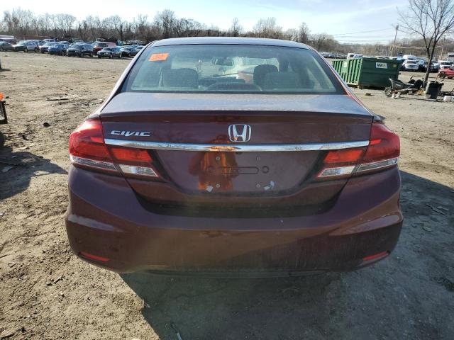  HONDA CIVIC 2015 Czerwony