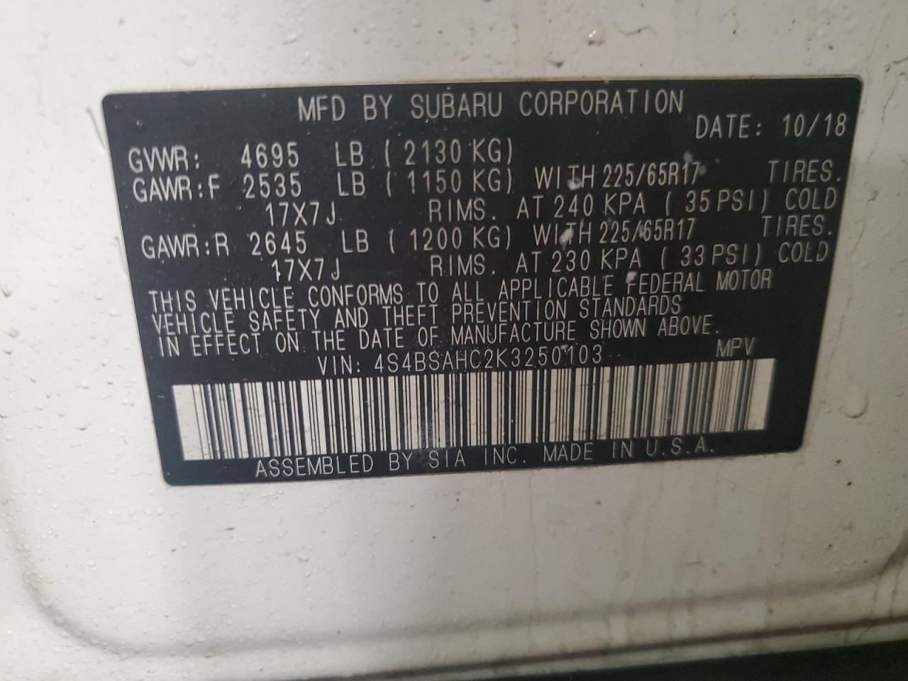 2019 Subaru Outback - Image 16