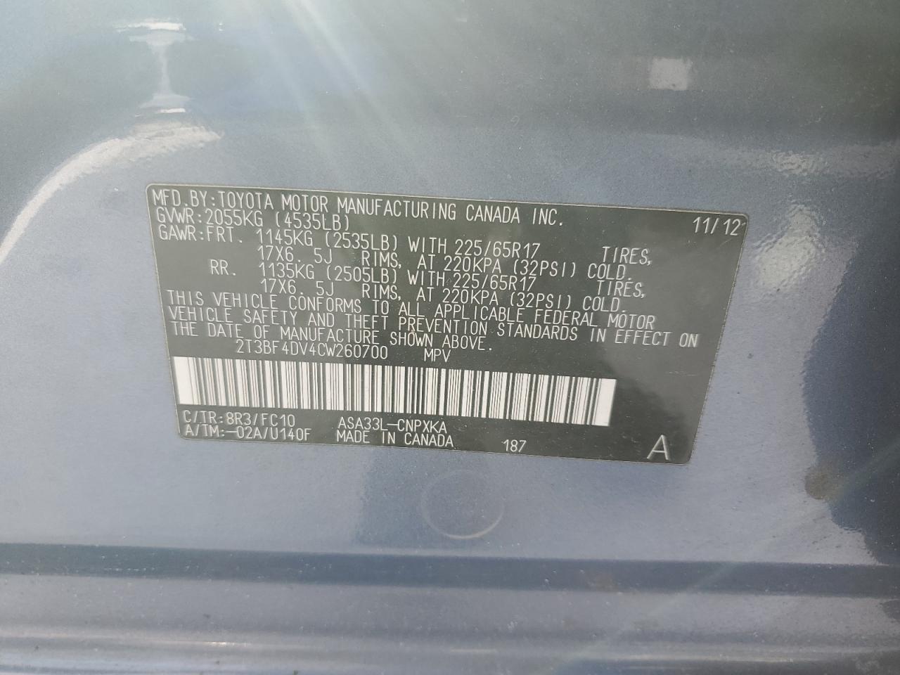 2012 Toyota RAV 4 - Image 13
