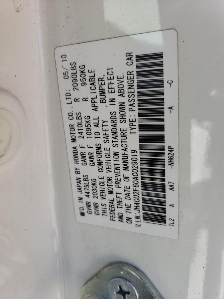 2010 Acura Tsx VIN: JH4CU2F60AC029019 Lot: 47306355