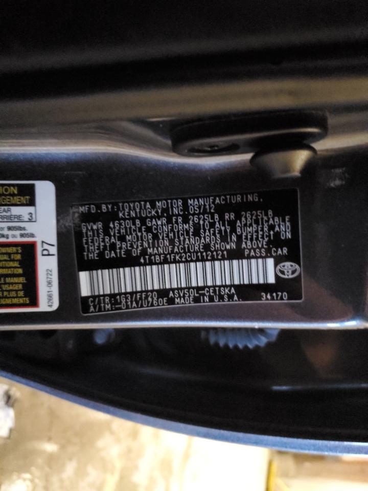 2012 Toyota Camry - Image 12
