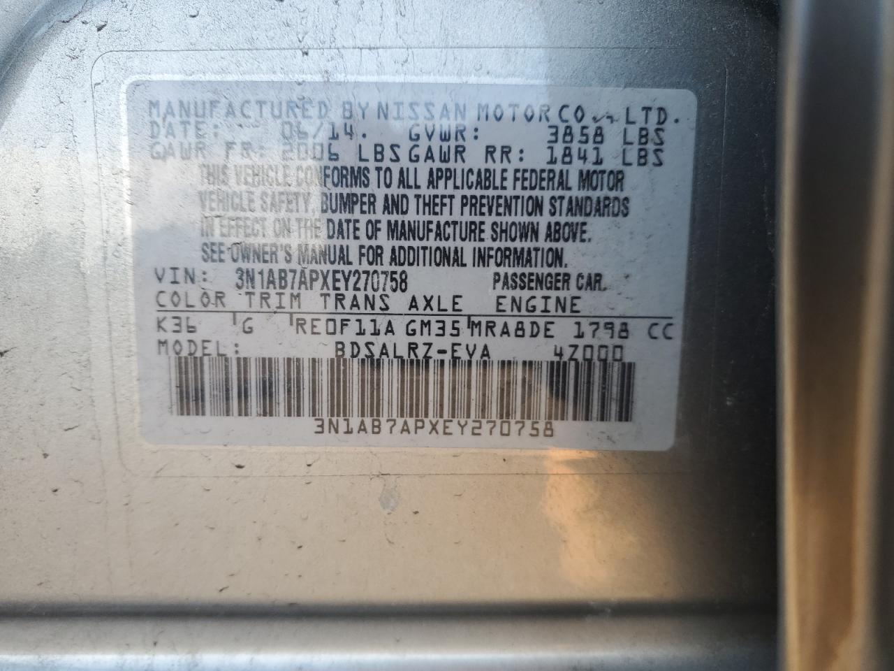 2014 Nissan Sentra - Image 12