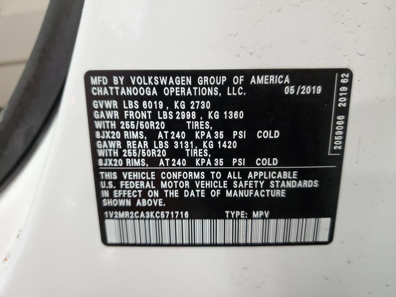 2019 Volkswagen Atlas - Image 13