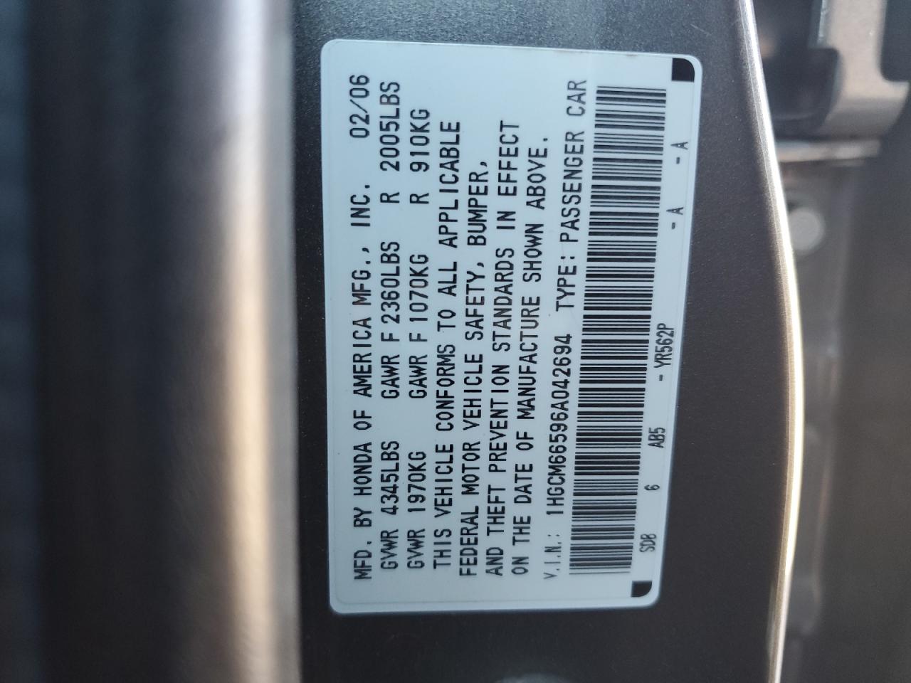 2006 Honda Accord - Image 12