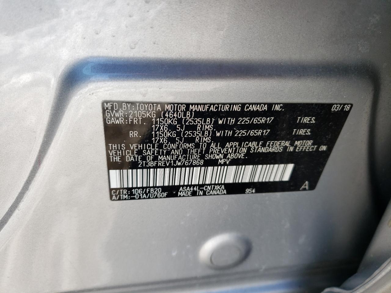 2018 Toyota RAV 4 - Image 12