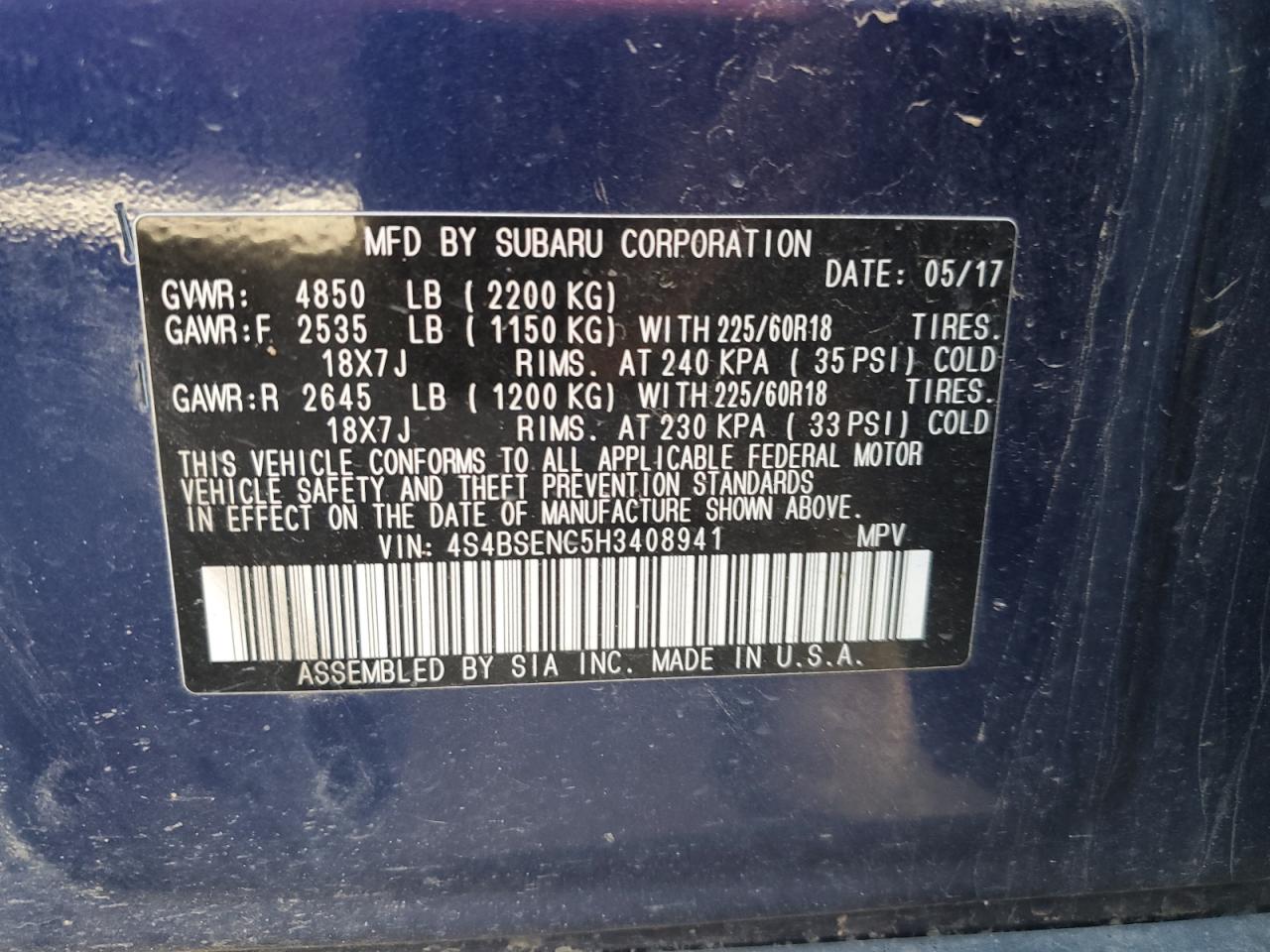 2017 Subaru Outback - Image 13
