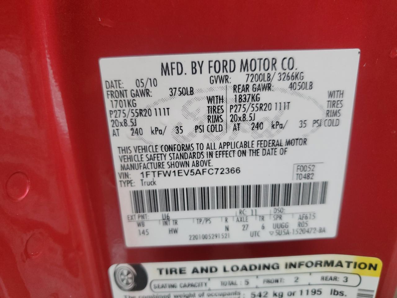 2010 Ford F-150 - Image 12