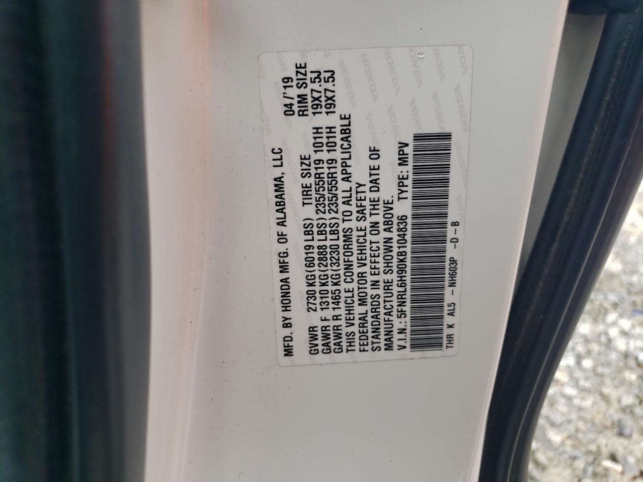 2019 Honda Odyssey - Image 13