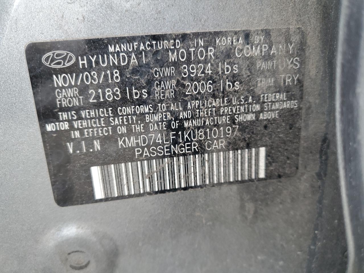 2019 Hyundai Elantra - Image 12