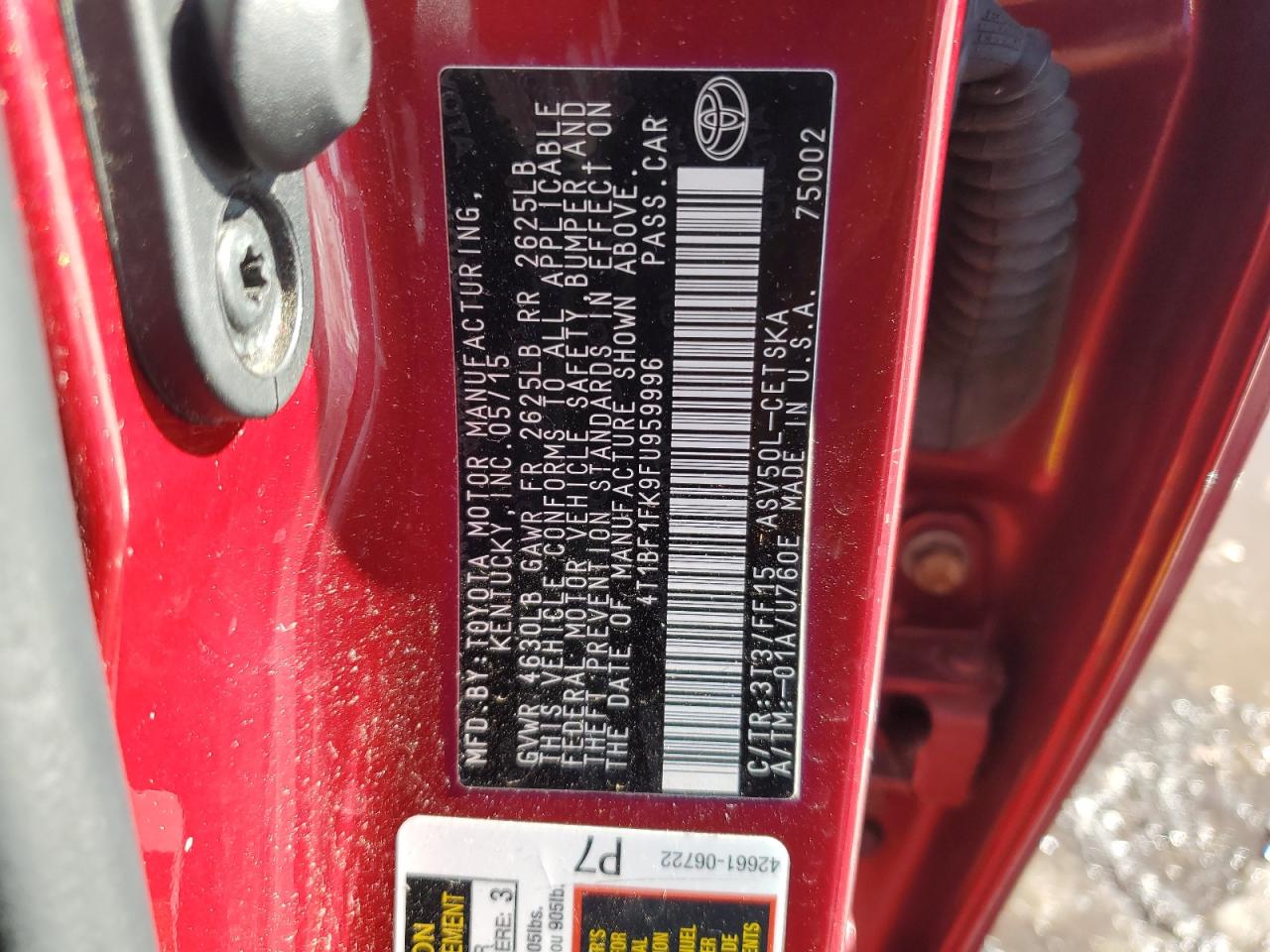 2015 Toyota Camry - Image 12