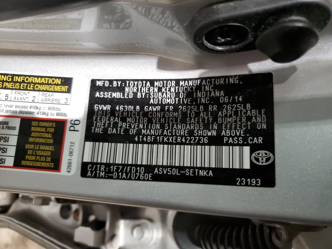 2014 Toyota Camry - Image 14