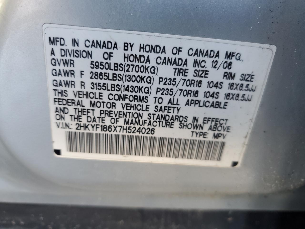 2007 Honda Pilot - Image 14