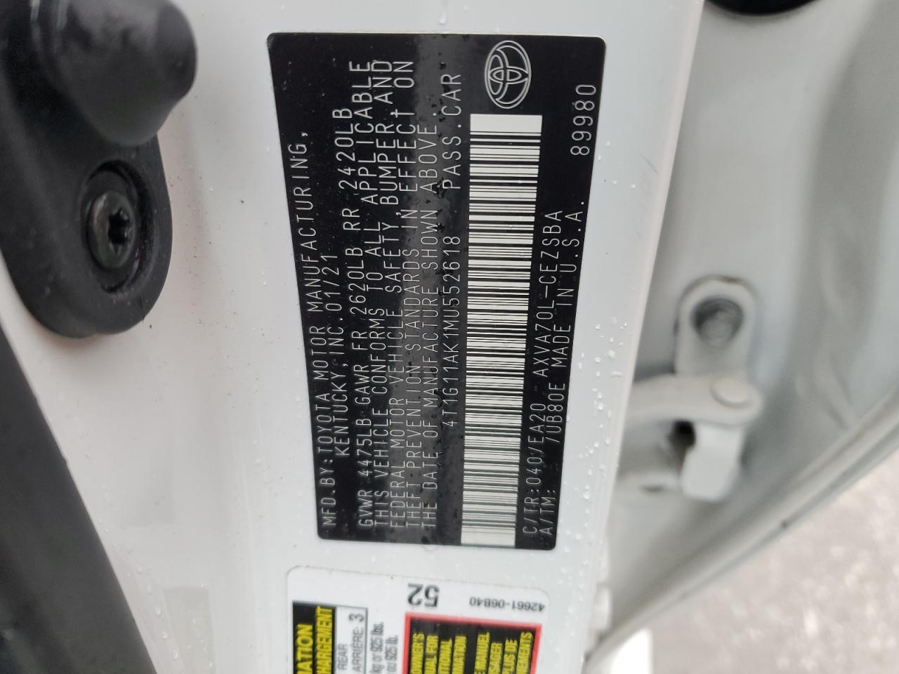 2021 Toyota Camry - Image 12