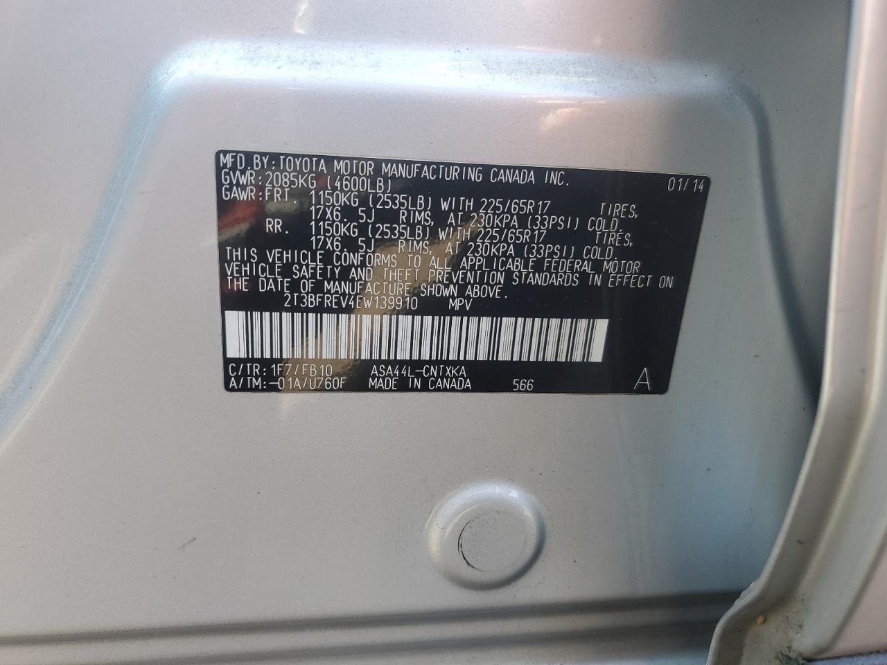 2014 Toyota RAV 4 - Image 13