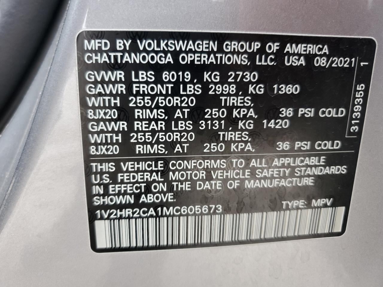 2021 Volkswagen Atlas - Image 14