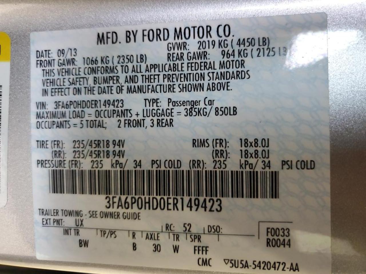 2014 Ford Fusion - Image 14