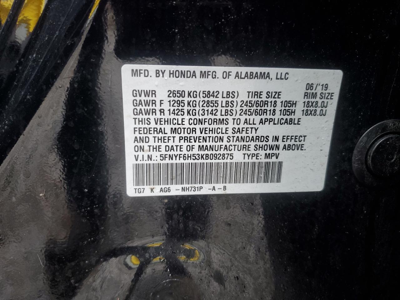 2019 Honda Pilot - Image 13