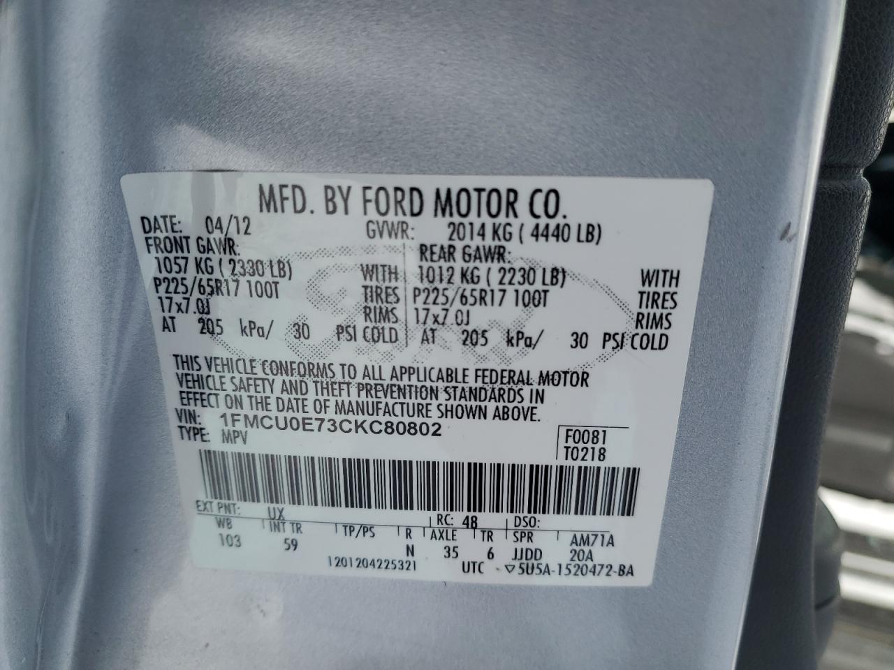 2012 Ford Escape - Image 14