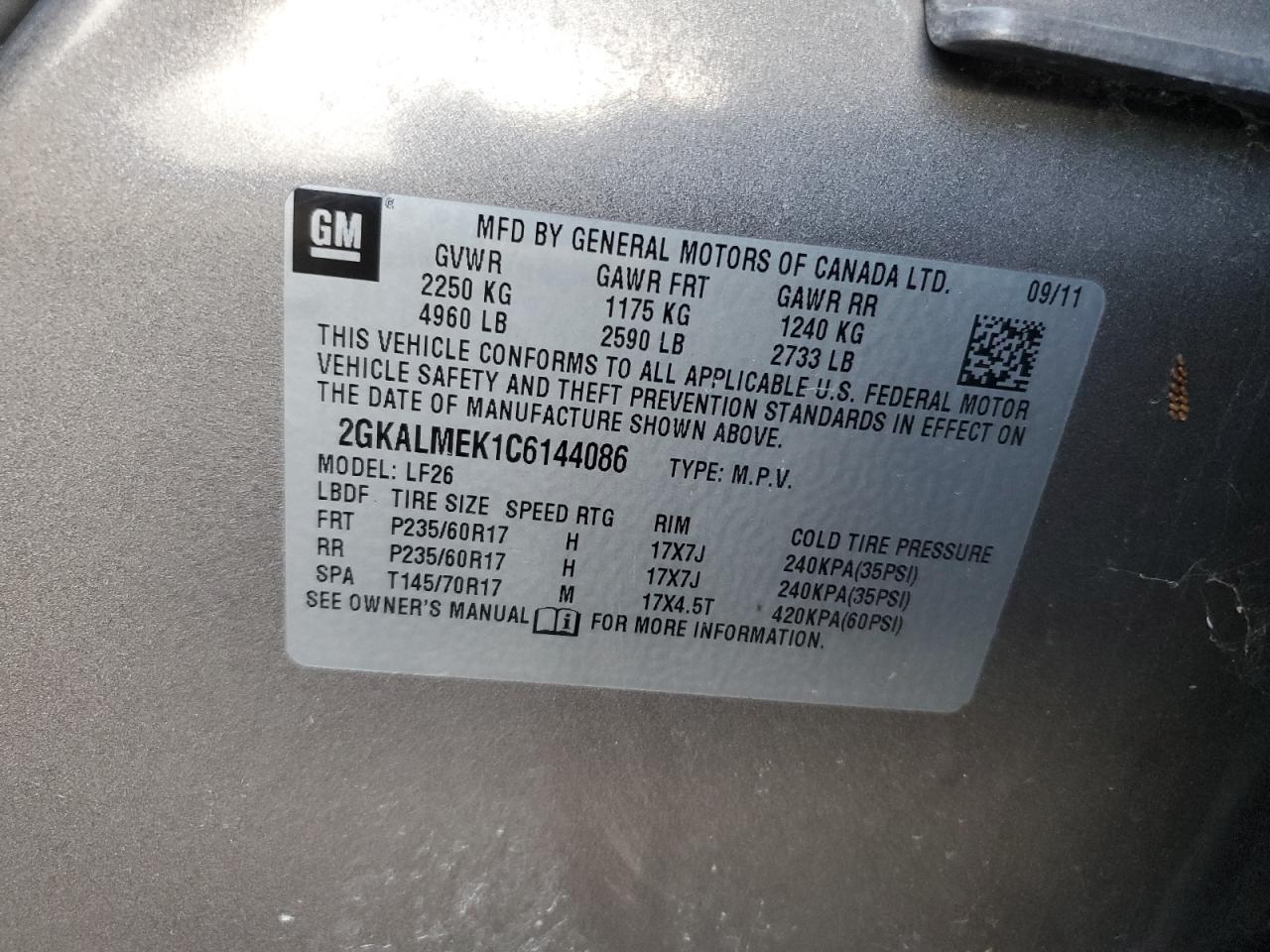 2012 GMC Terrain - Image 13
