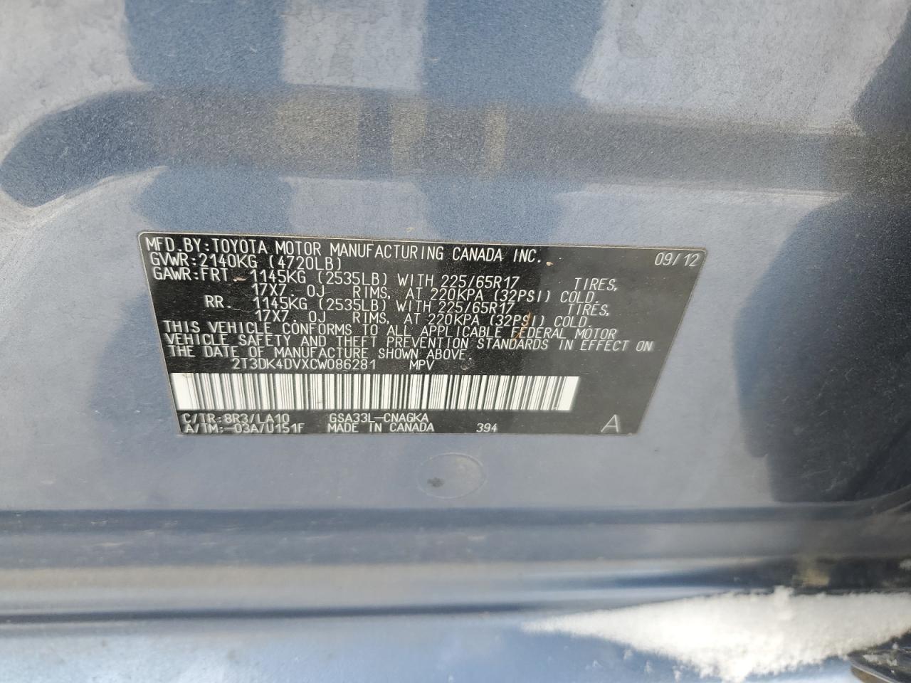 2012 Toyota RAV 4 - Image 13