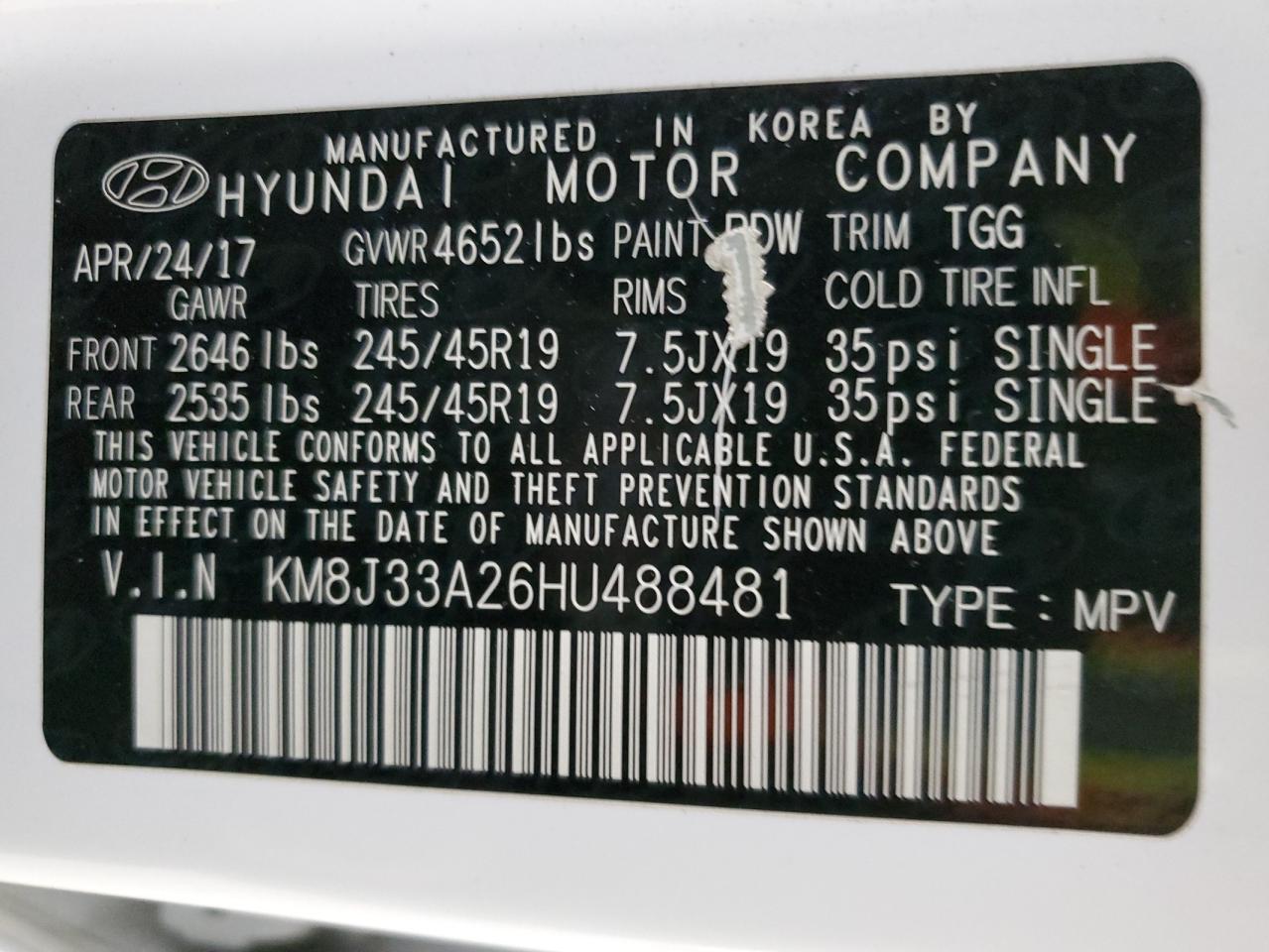2017 Hyundai Tucson - Image 12