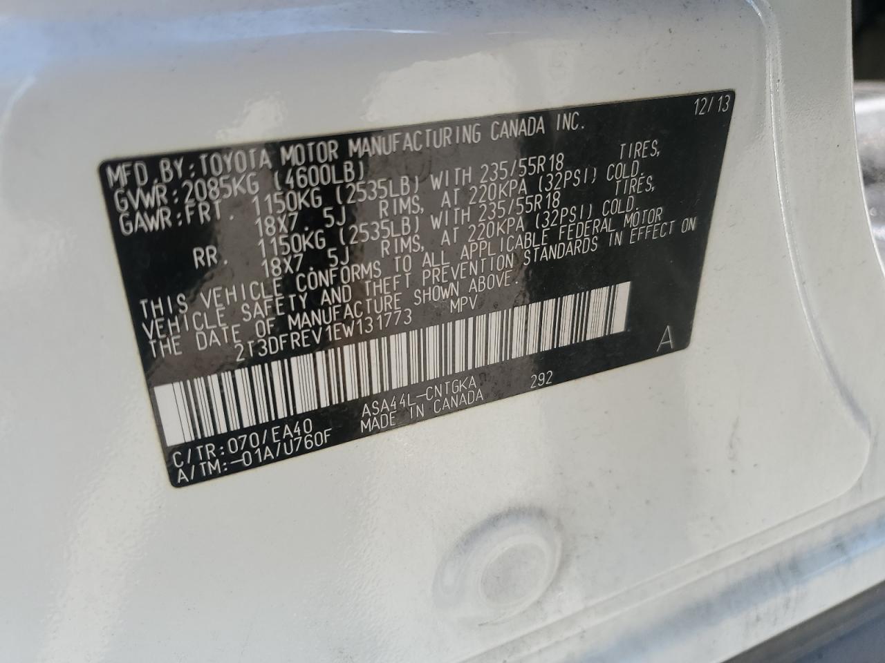2014 Toyota RAV 4 - Image 13