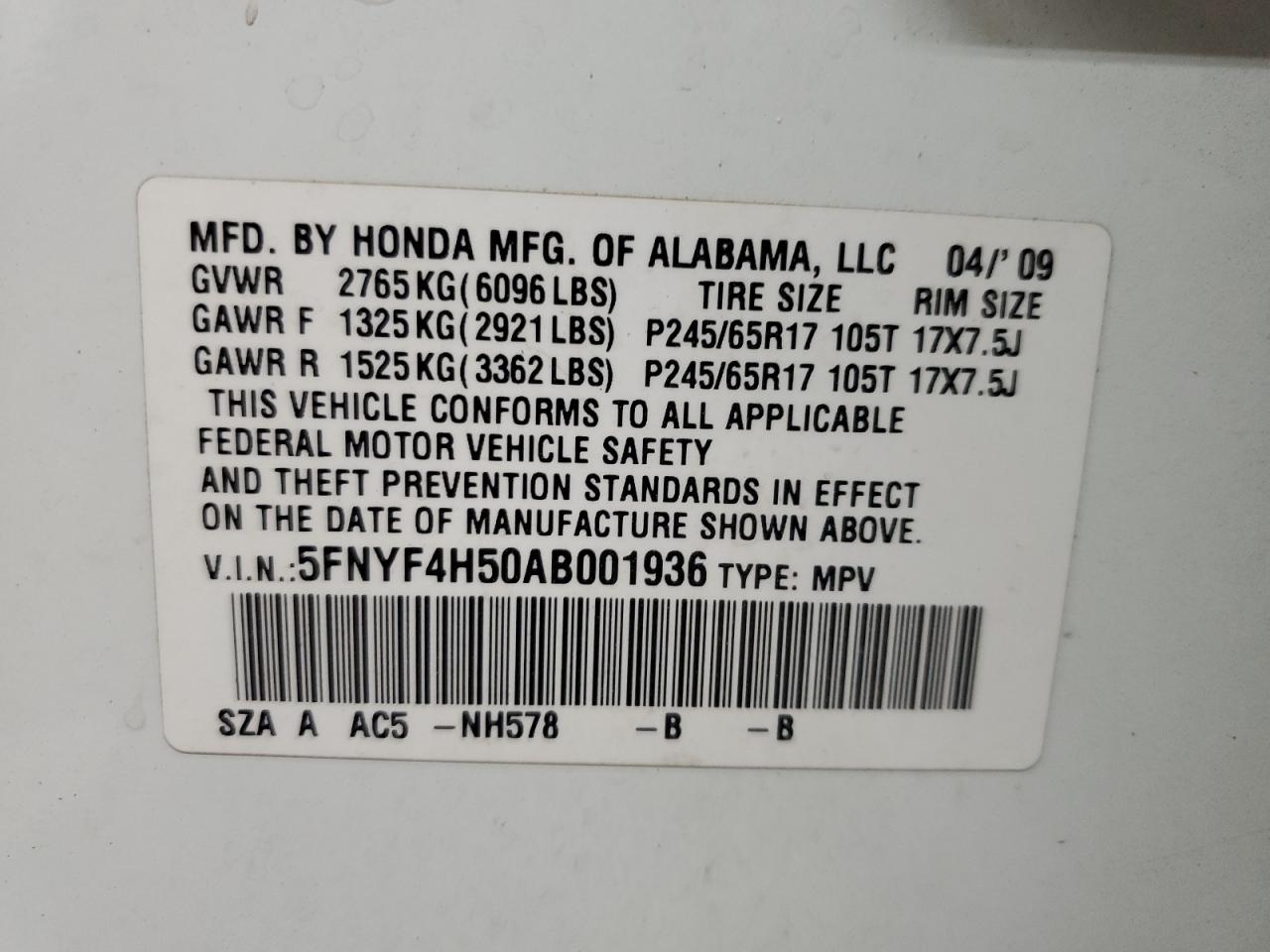 2010 Honda Pilot - Image 13
