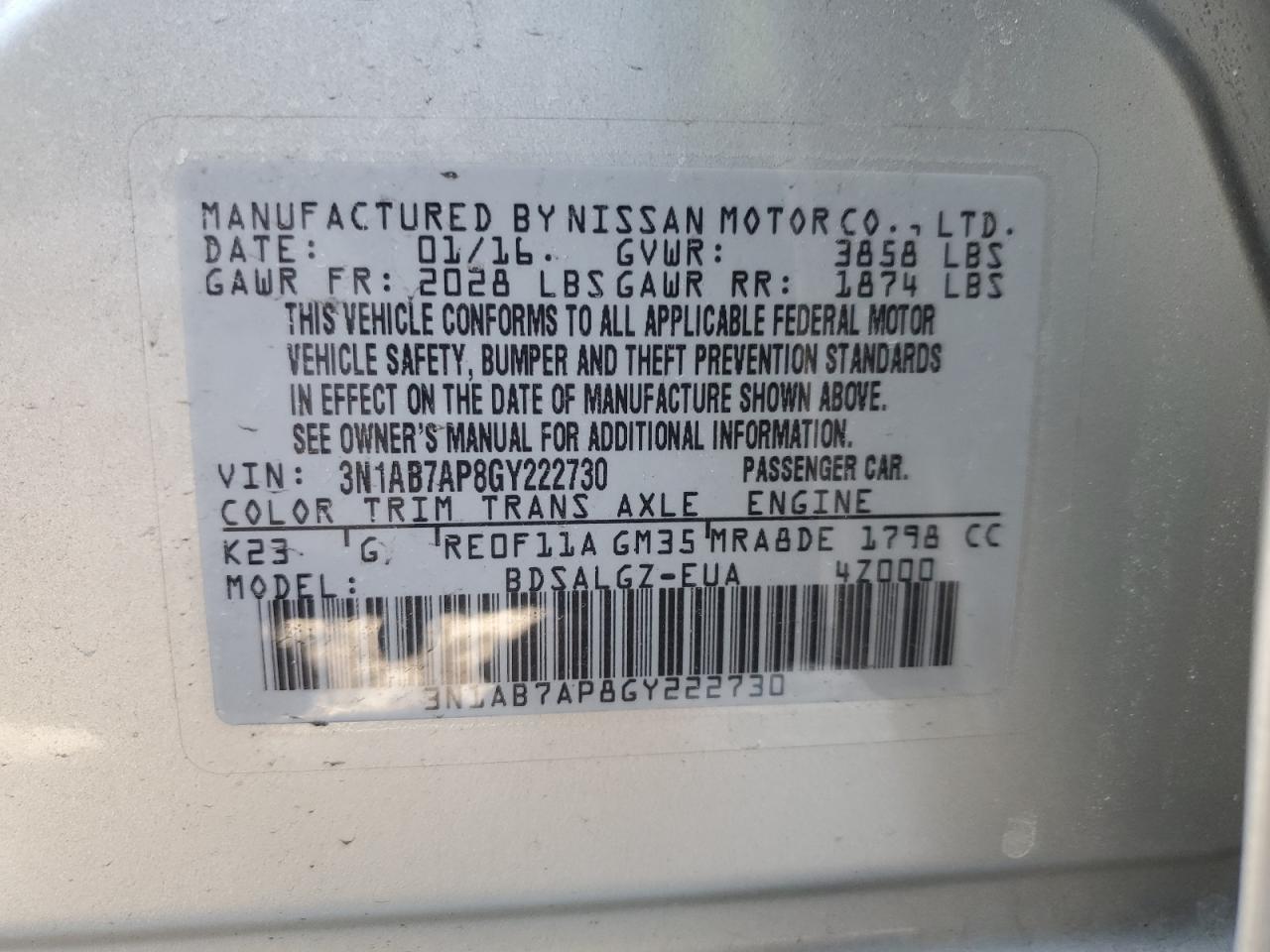 2016 Nissan Sentra - Image 12
