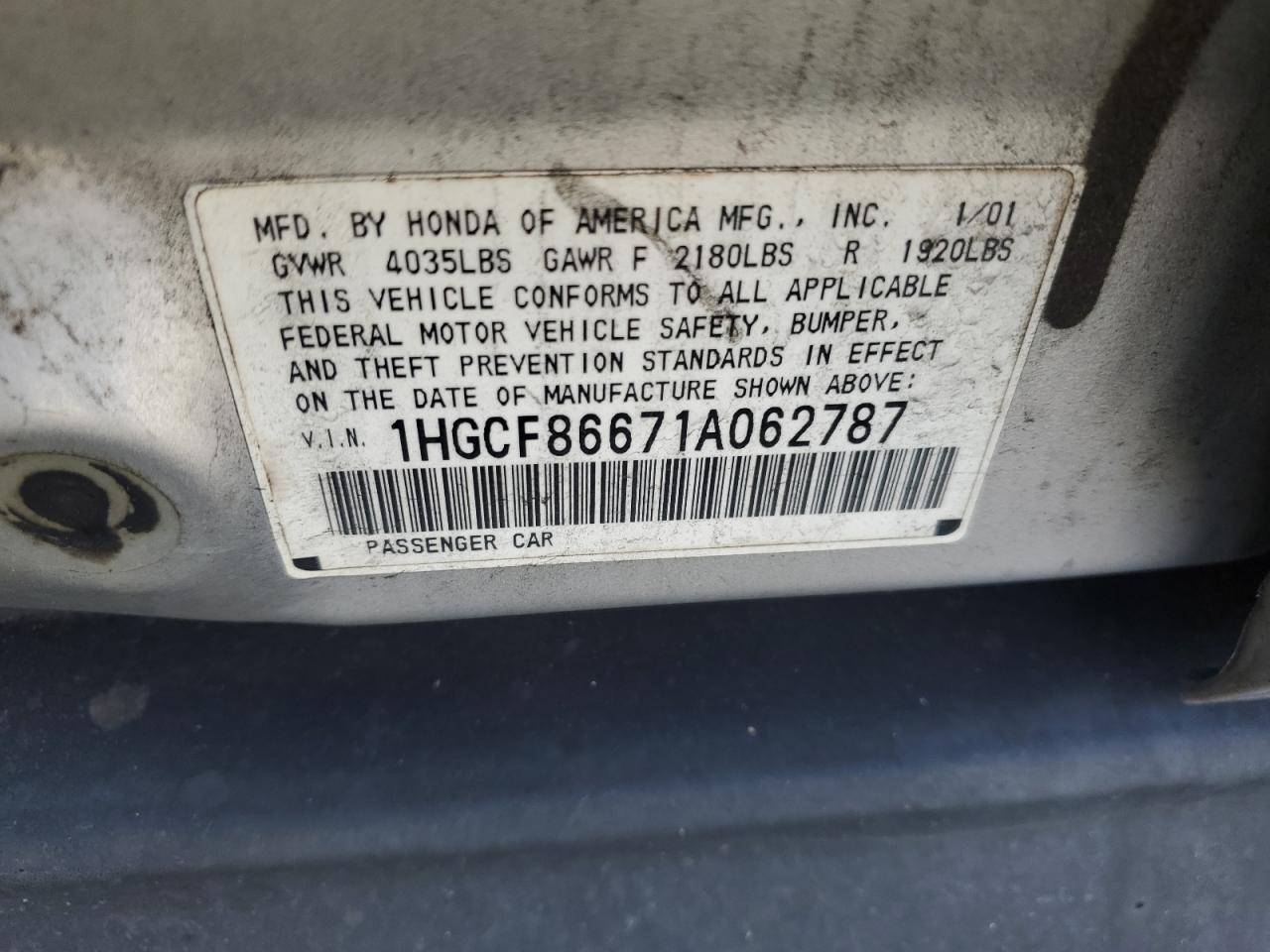 2001 Honda Accord - Image 14