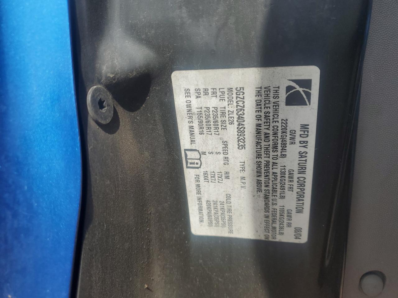 2004 Saturn VUE - Image 13