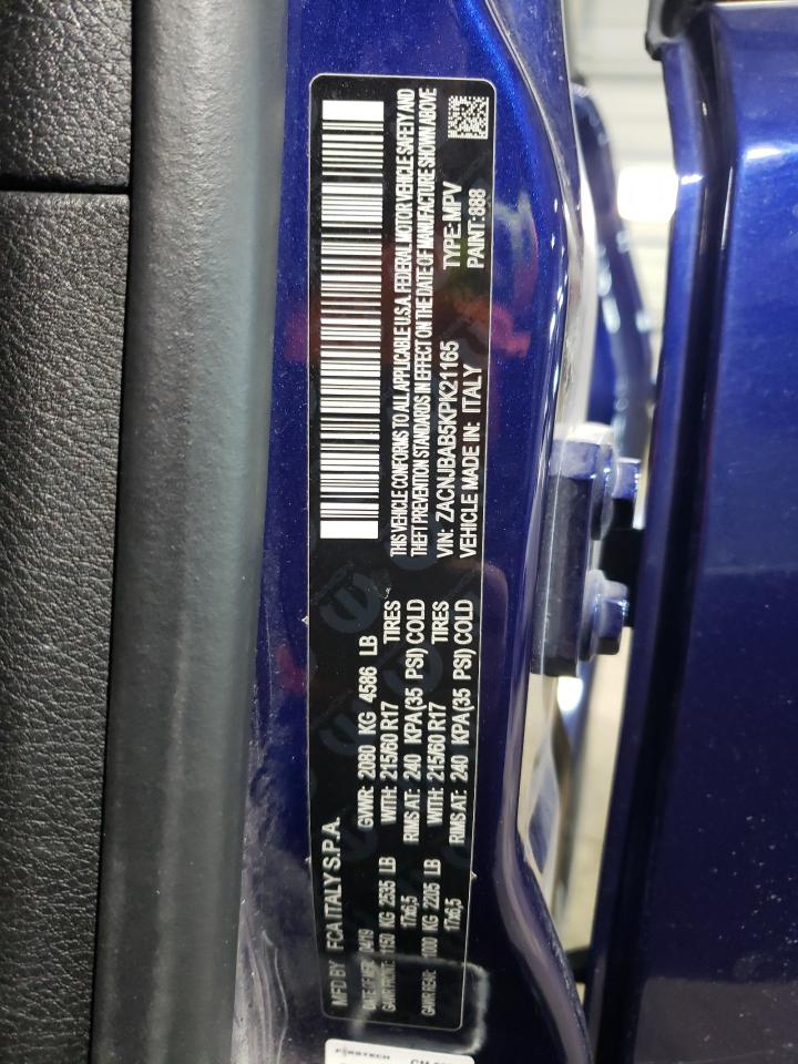 2019 Jeep Renegade Sport VIN: ZACNJBAB5KPK21165 Lot: 46058005